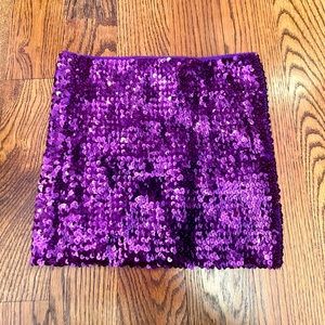Purple Sequin Tube Top